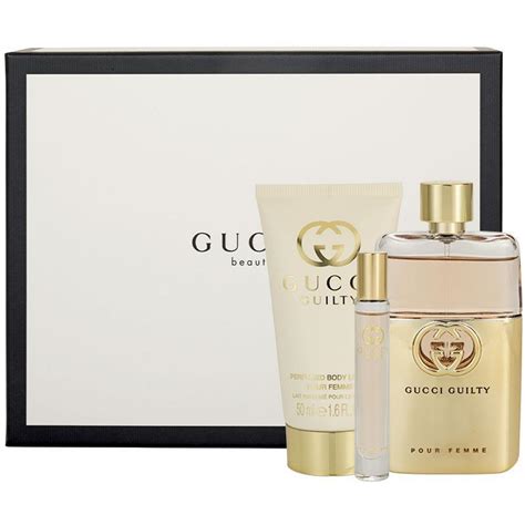 buy gucci guilty women set|Gucci Guilty Pour Femme Eau de Toilette 3 Piece Gift Set.